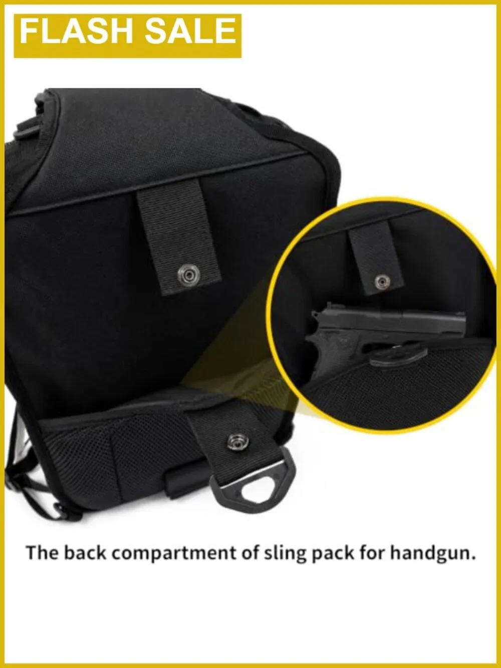 Tactical Sling Bag Pack Nylon Molle Webbing Daypack for Hiking Travel